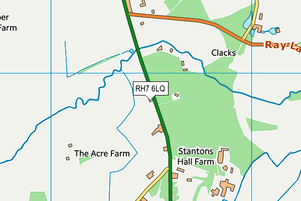RH7 6LQ map - OS VectorMap District (Ordnance Survey)