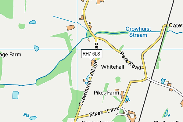 RH7 6LS map - OS VectorMap District (Ordnance Survey)