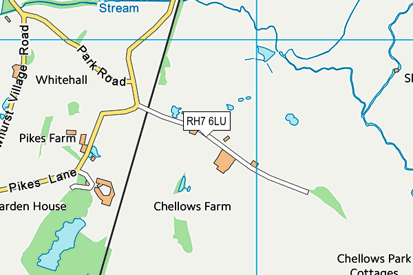 RH7 6LU map - OS VectorMap District (Ordnance Survey)