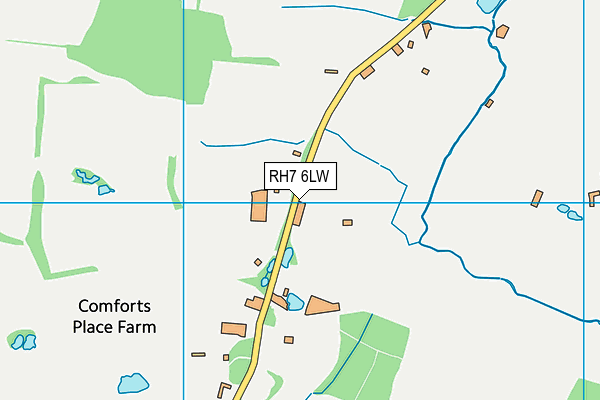 RH7 6LW map - OS VectorMap District (Ordnance Survey)