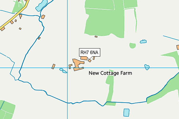 RH7 6NA map - OS VectorMap District (Ordnance Survey)