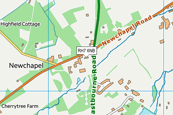 RH7 6NB map - OS VectorMap District (Ordnance Survey)