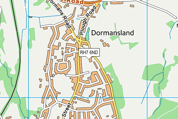 RH7 6ND map - OS VectorMap District (Ordnance Survey)