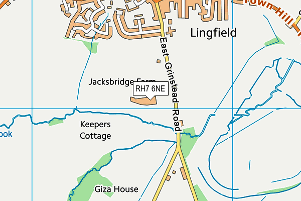 RH7 6NE map - OS VectorMap District (Ordnance Survey)