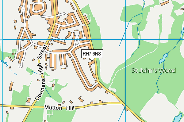 RH7 6NS map - OS VectorMap District (Ordnance Survey)