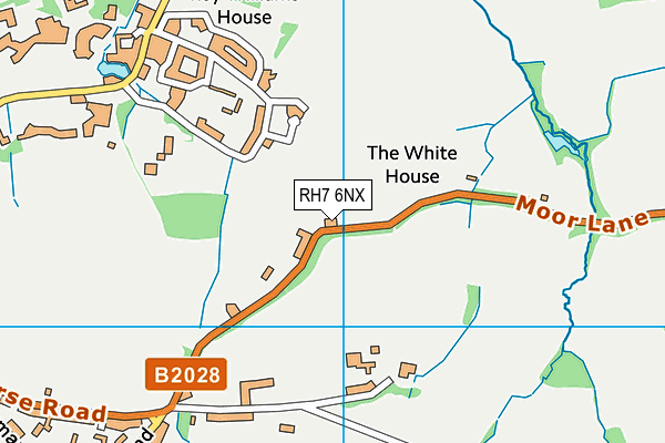 RH7 6NX map - OS VectorMap District (Ordnance Survey)