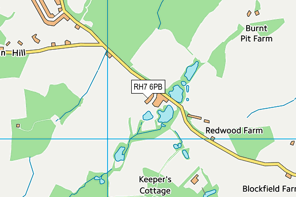 RH7 6PB map - OS VectorMap District (Ordnance Survey)