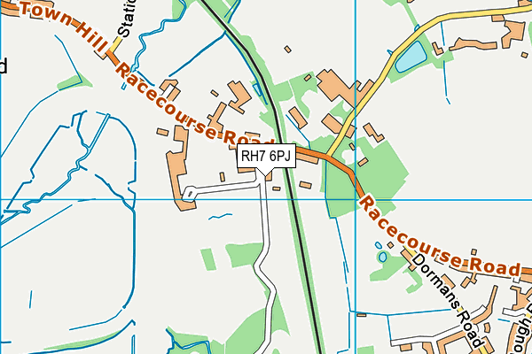 RH7 6PJ map - OS VectorMap District (Ordnance Survey)