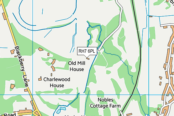 RH7 6PL map - OS VectorMap District (Ordnance Survey)