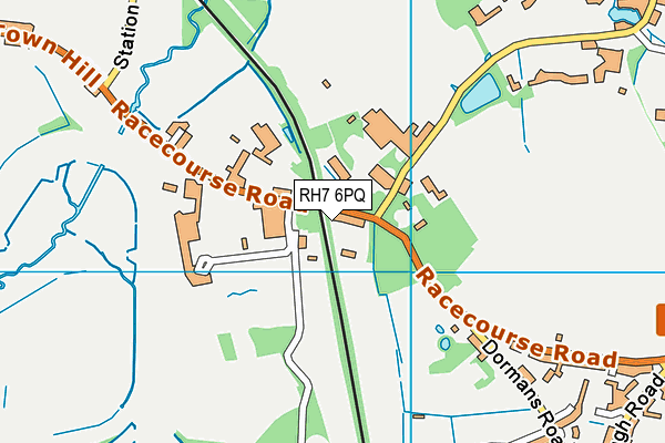 Lingfield Leisure Club (Closed) map (RH7 6PQ) - OS VectorMap District (Ordnance Survey)