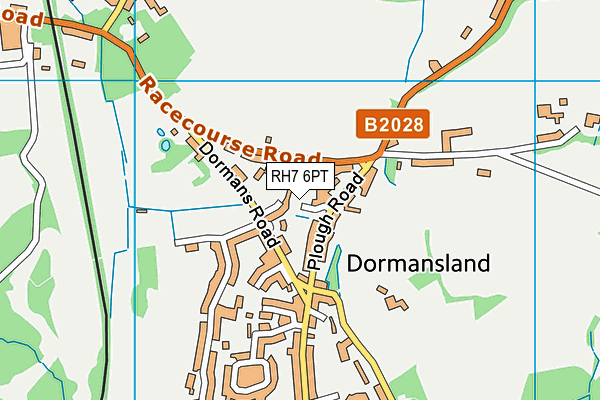 RH7 6PT map - OS VectorMap District (Ordnance Survey)