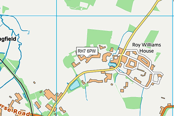 RH7 6PW map - OS VectorMap District (Ordnance Survey)