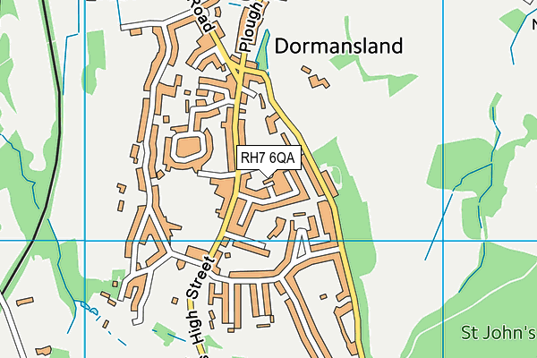 RH7 6QA map - OS VectorMap District (Ordnance Survey)