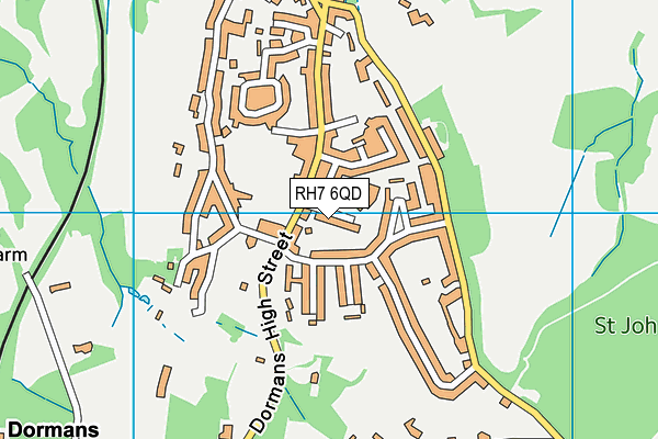 RH7 6QD map - OS VectorMap District (Ordnance Survey)