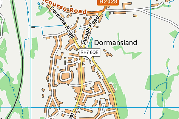 RH7 6QE map - OS VectorMap District (Ordnance Survey)