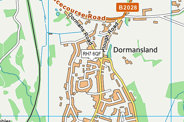 RH7 6QF map - OS VectorMap District (Ordnance Survey)