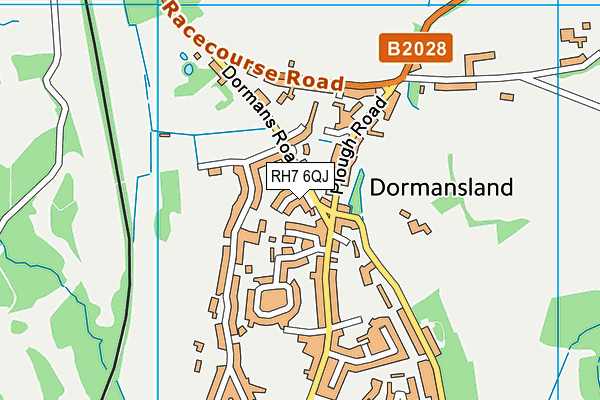 RH7 6QJ map - OS VectorMap District (Ordnance Survey)