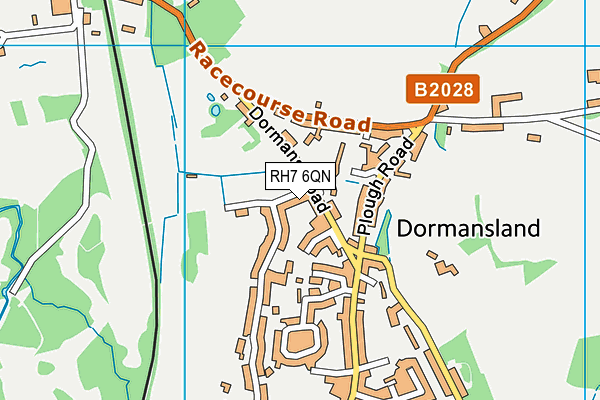 RH7 6QN map - OS VectorMap District (Ordnance Survey)