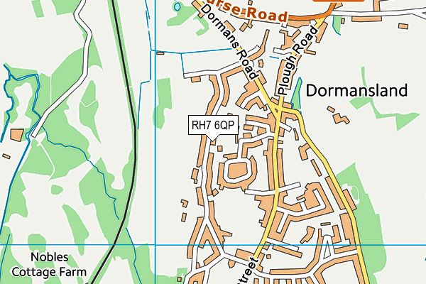 RH7 6QP map - OS VectorMap District (Ordnance Survey)