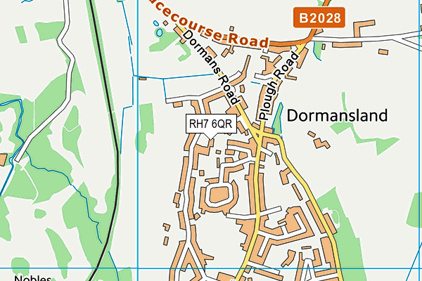 RH7 6QR map - OS VectorMap District (Ordnance Survey)