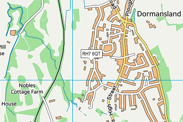 RH7 6QT map - OS VectorMap District (Ordnance Survey)