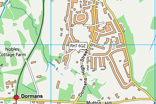 RH7 6QZ map - OS VectorMap District (Ordnance Survey)