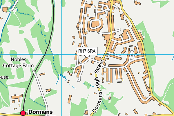 RH7 6RA map - OS VectorMap District (Ordnance Survey)