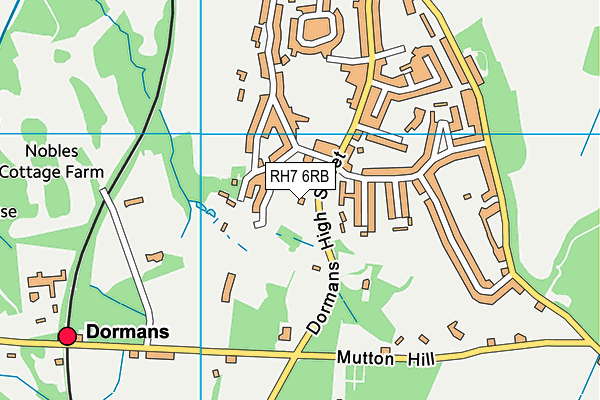 RH7 6RB map - OS VectorMap District (Ordnance Survey)