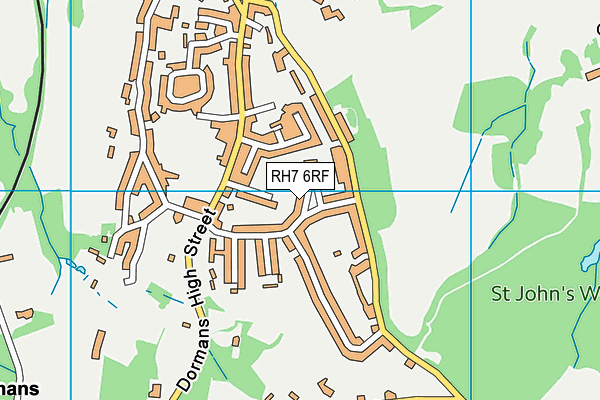 RH7 6RF map - OS VectorMap District (Ordnance Survey)