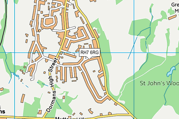 RH7 6RG map - OS VectorMap District (Ordnance Survey)