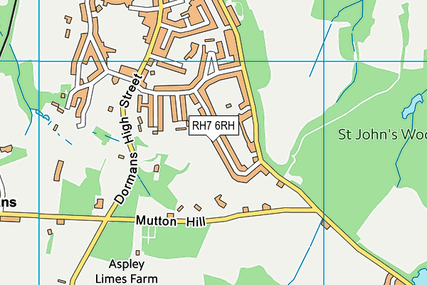 RH7 6RH map - OS VectorMap District (Ordnance Survey)