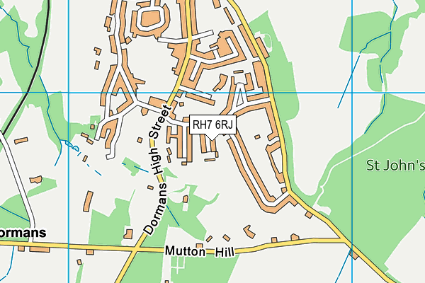 RH7 6RJ map - OS VectorMap District (Ordnance Survey)