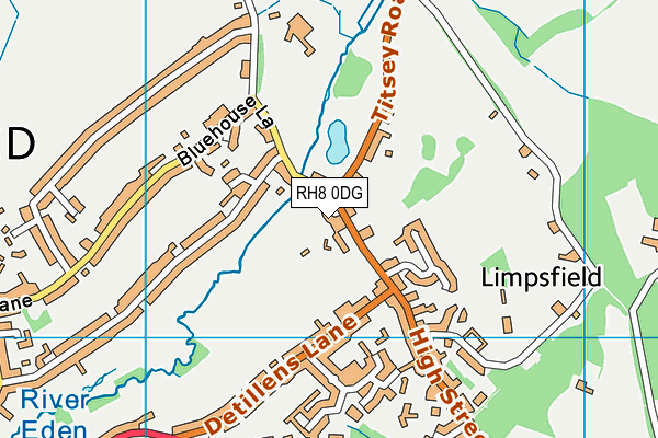 The Glebe Meadow map (RH8 0DG) - OS VectorMap District (Ordnance Survey)