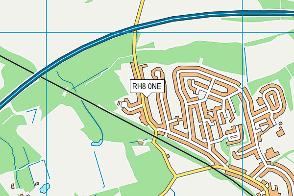 RH8 0NE map - OS VectorMap District (Ordnance Survey)