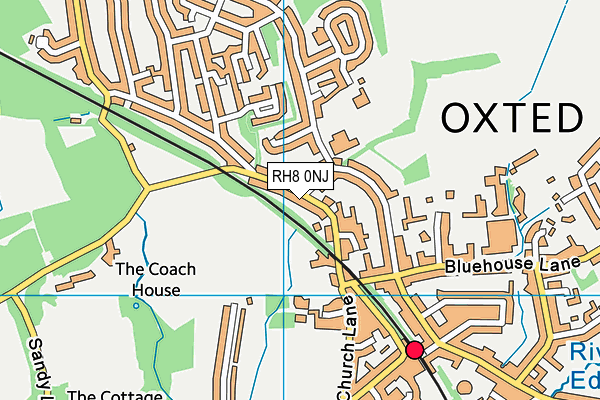 Map of OXTED MOTOR REPAIRS LIMITED at district scale