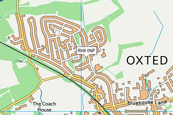 St Mary's CofE Primary School map (RH8 0NP) - OS VectorMap District (Ordnance Survey)