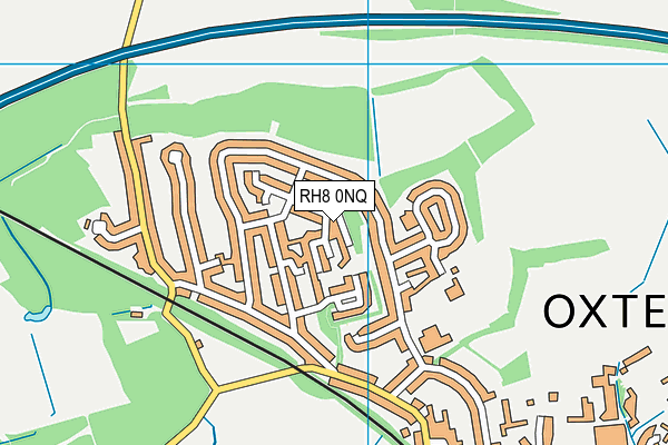 RH8 0NQ map - OS VectorMap District (Ordnance Survey)