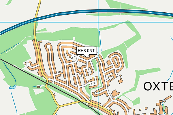 RH8 0NT map - OS VectorMap District (Ordnance Survey)