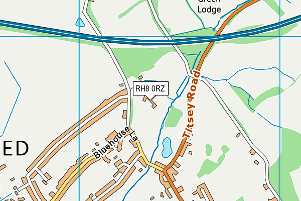 Limpsfield Grange School map (RH8 0RZ) - OS VectorMap District (Ordnance Survey)