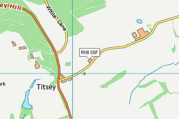 RH8 0SF map - OS VectorMap District (Ordnance Survey)