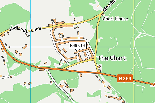 RH8 0TH map - OS VectorMap District (Ordnance Survey)