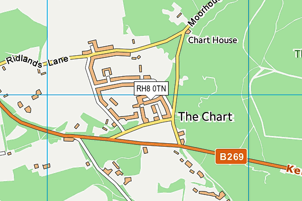 RH8 0TN map - OS VectorMap District (Ordnance Survey)