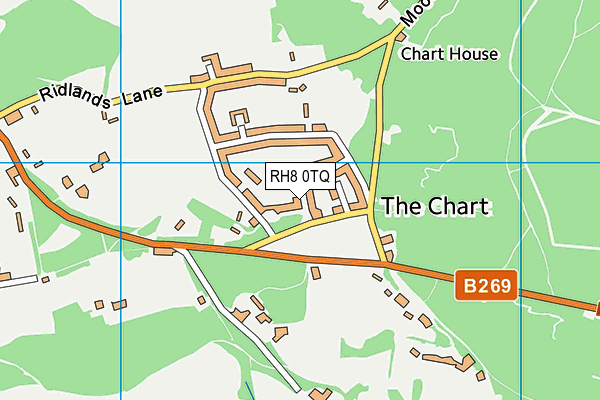 RH8 0TQ map - OS VectorMap District (Ordnance Survey)