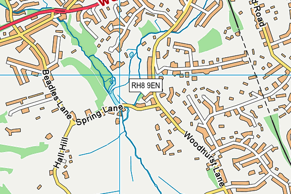 RH8 9EN map - OS VectorMap District (Ordnance Survey)