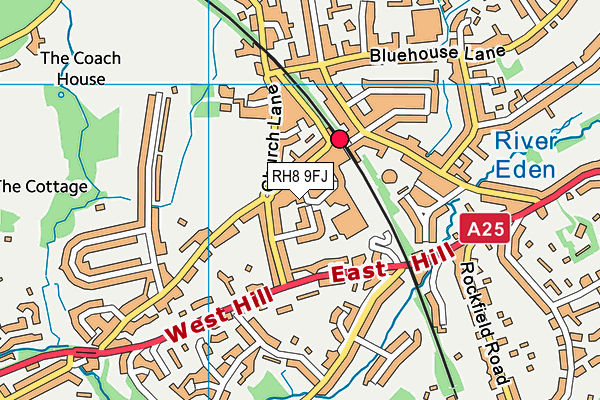 RH8 9FJ map - OS VectorMap District (Ordnance Survey)