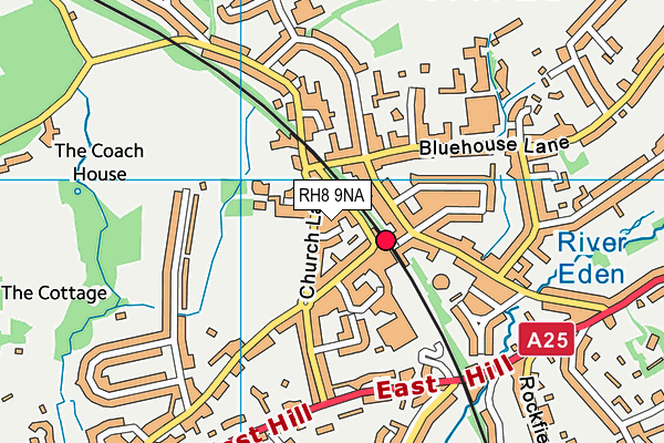 RH8 9NA map - OS VectorMap District (Ordnance Survey)