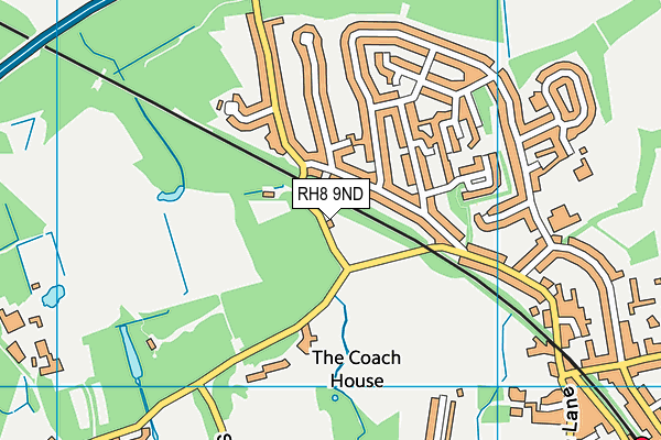 RH8 9ND map - OS VectorMap District (Ordnance Survey)