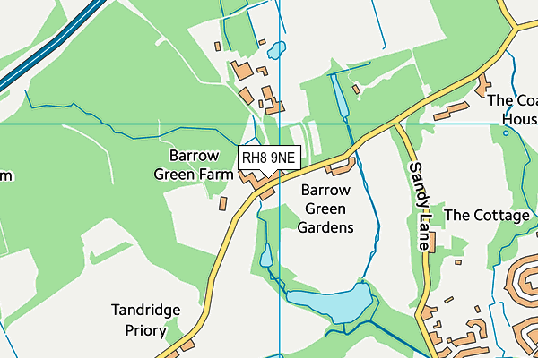 RH8 9NE map - OS VectorMap District (Ordnance Survey)