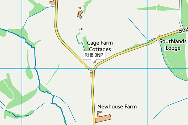 RH8 9NP map - OS VectorMap District (Ordnance Survey)