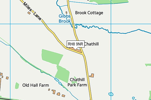 RH8 9NR map - OS VectorMap District (Ordnance Survey)